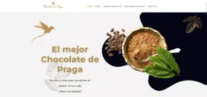 Página web y tienda Online para esta tienda de chocolate de praga. Diseño y branding por el equipo de Webtika.