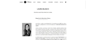 Diseño completo de la web de la pintora y escritora laurablasco.com donde hicimos una página web y su tienda para que pueda vender sus libros y cuadros.